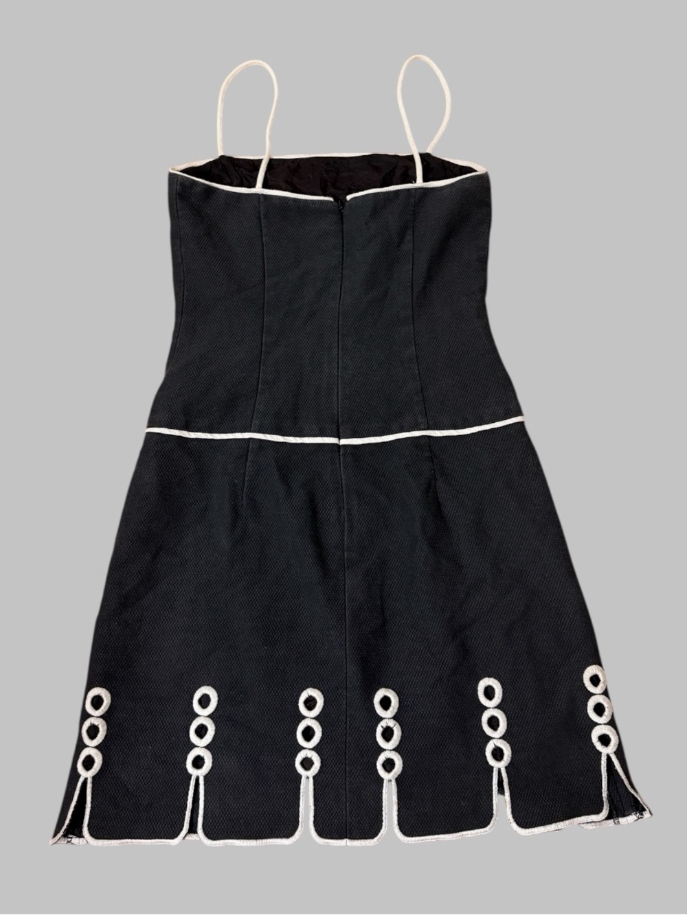 Laundry By Shelli Segal Black & White Bow Mini Dress - Picture 3 of 6